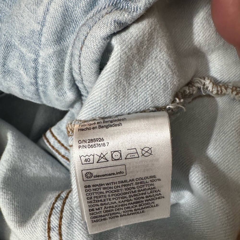 H&M Lover Not a Fighter Distressed Denim Vest - Picture 5 of 5